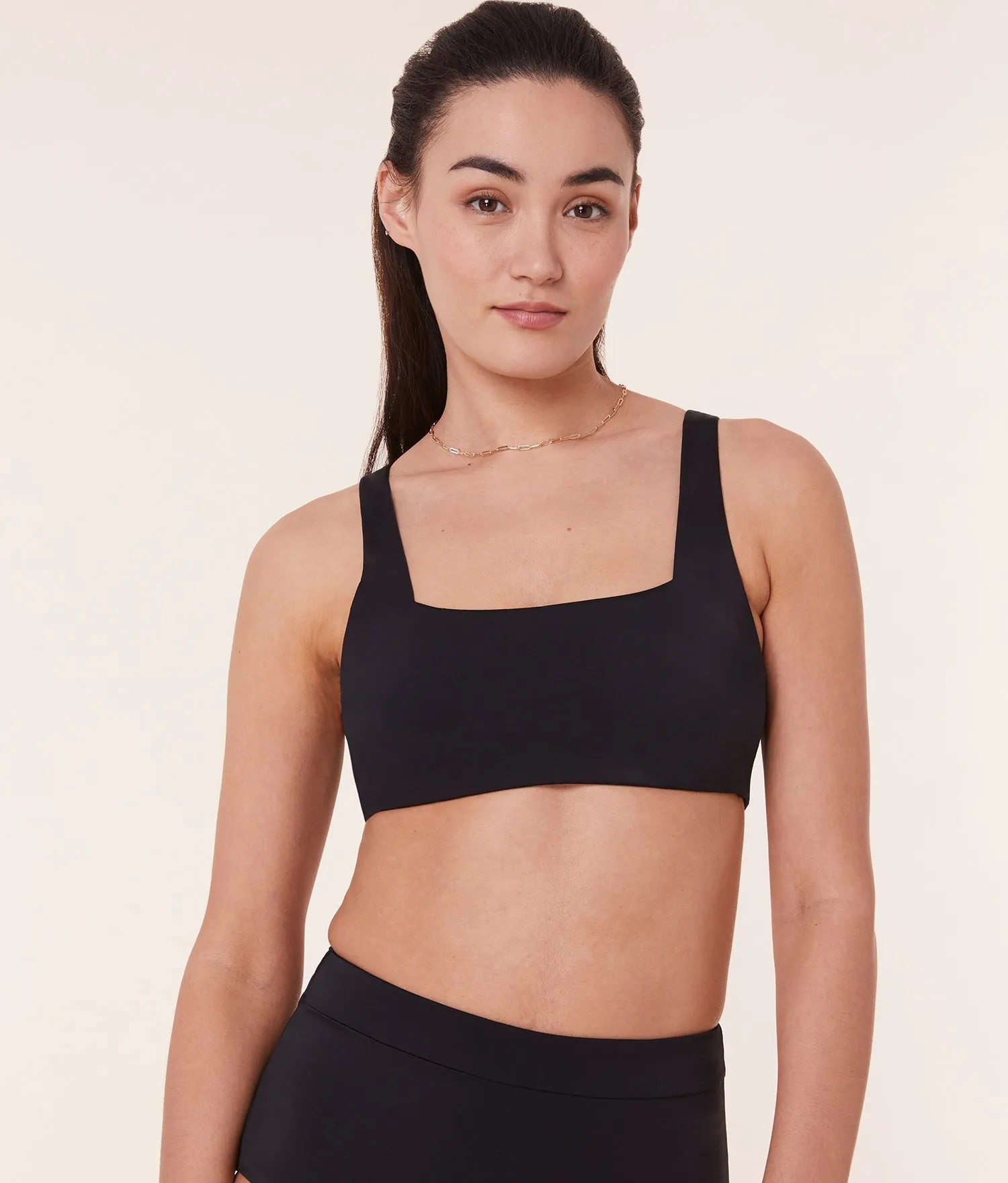 The Barbados Bikini Top - Eco Nylon - Black