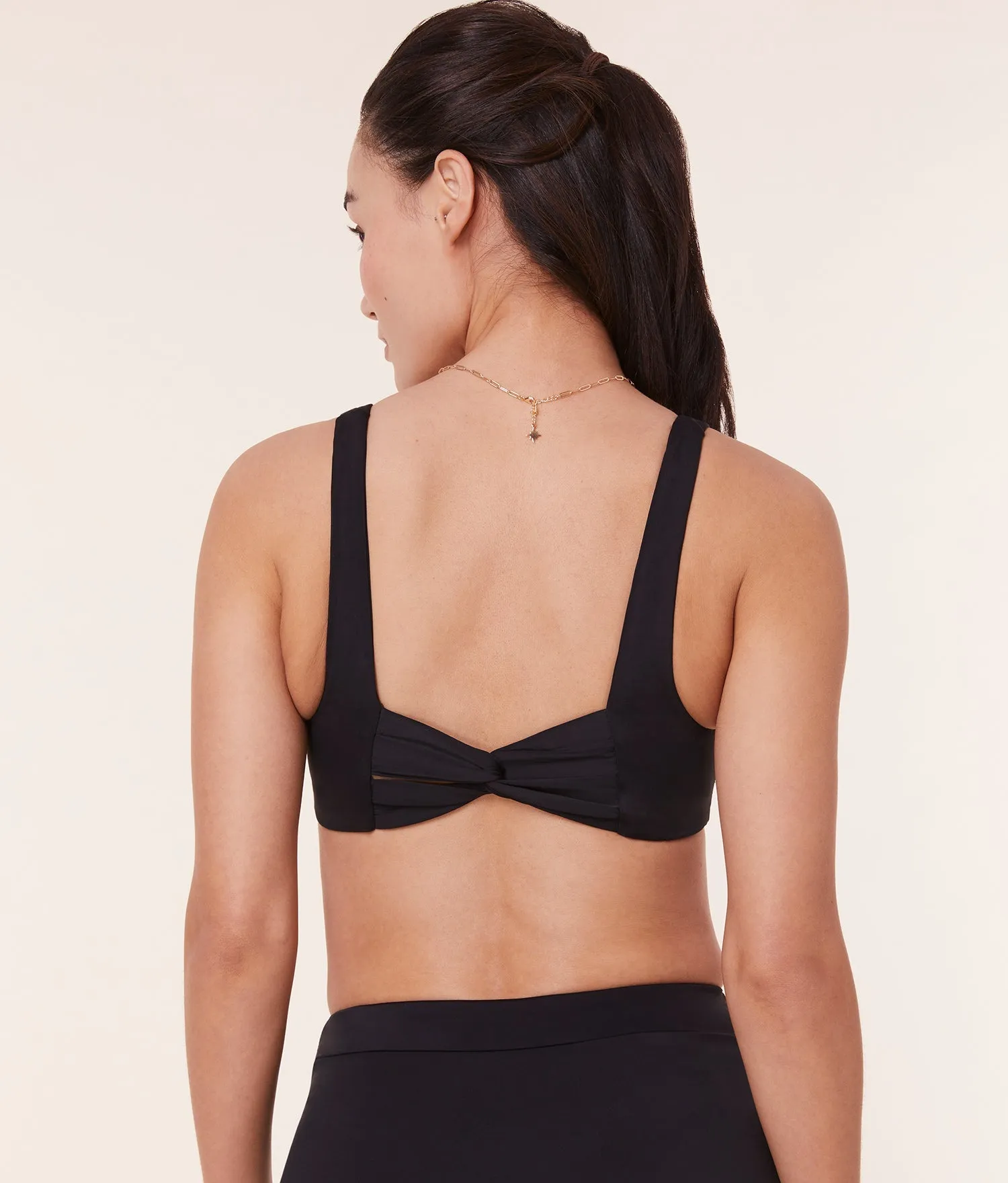 The Barbados Bikini Top - Eco Nylon - Black