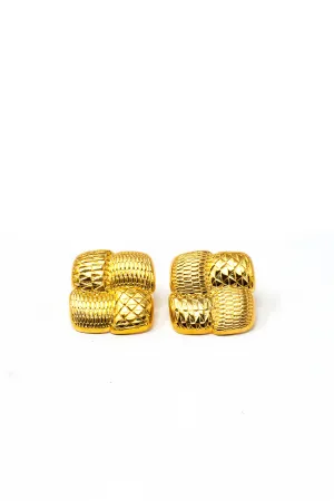 THE WOVEN Kente Stud Earrings II