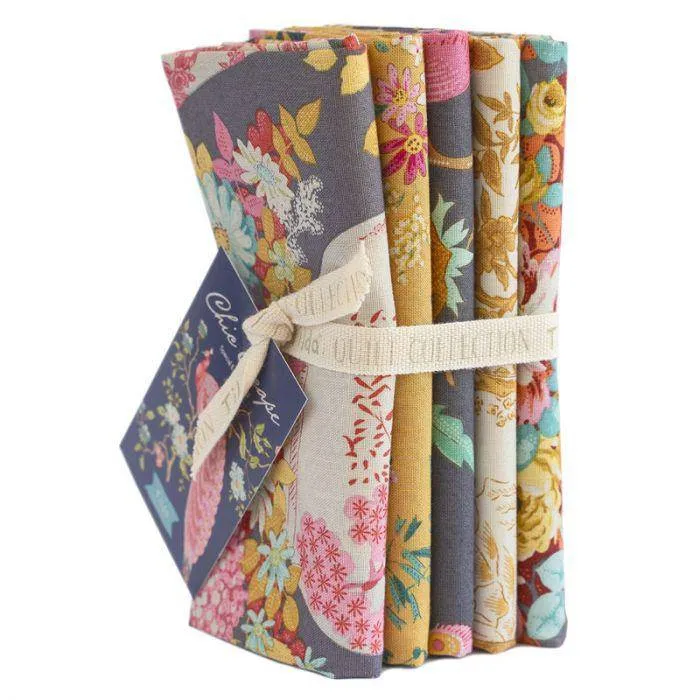 Tilda Chic Escape - Fat Quarter Pack - Grey (5)