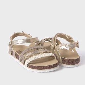 Toddler Star Design Sandals - Gold