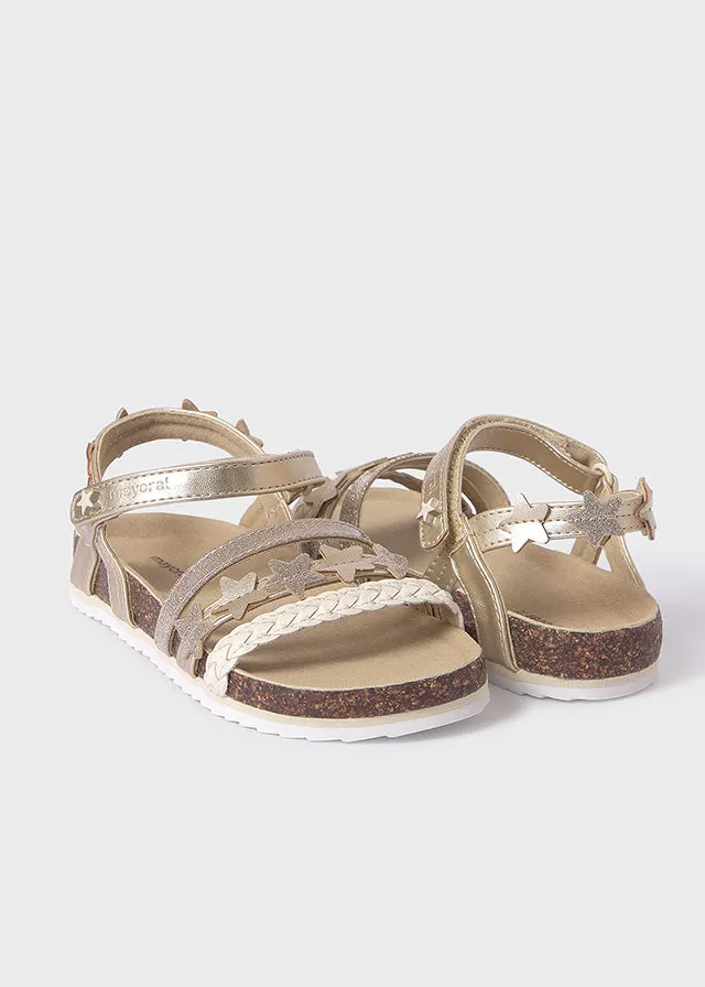 Toddler Star Design Sandals - Gold
