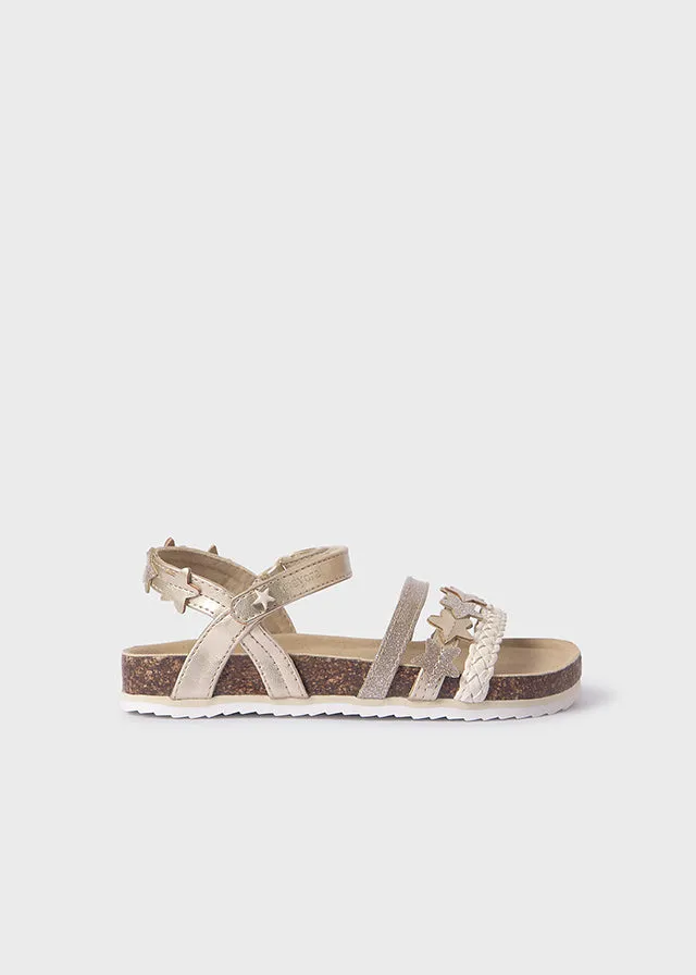 Toddler Star Design Sandals - Gold