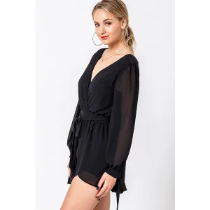 Totally Tied Up Surplice Romper