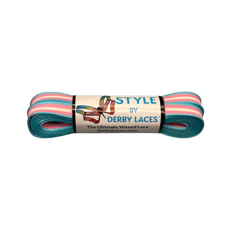 Trans Stripe WAXED LACES