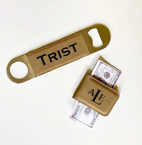 Trist Suede Money Clip