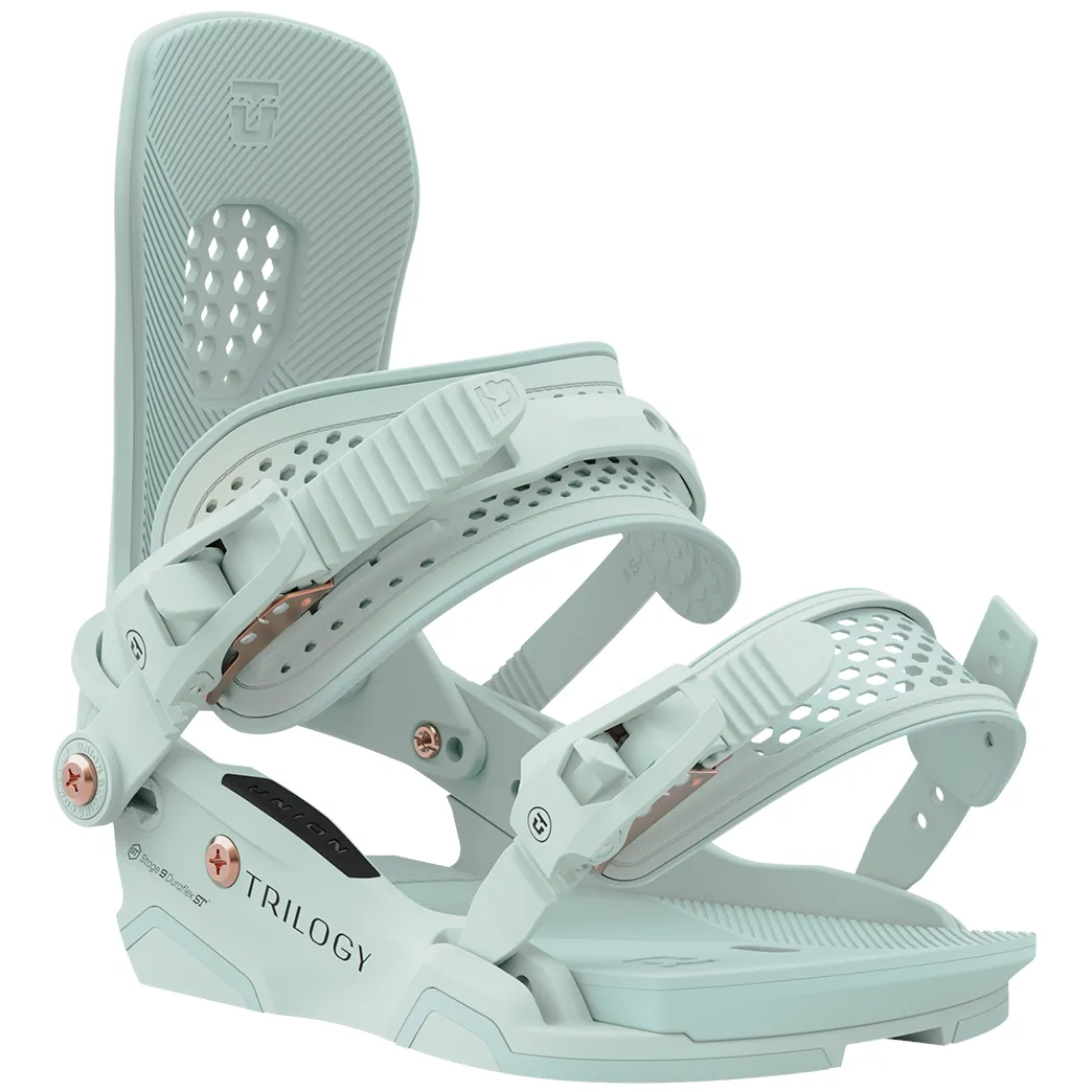 Union Trilogy Snowboard Bindings Womens Seafoam Green