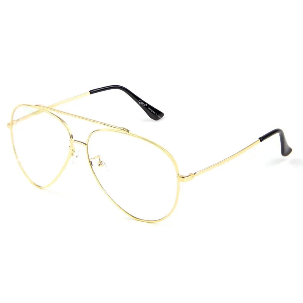 Unisex Gaming & Office Glasses | Certified Anti UV | Oversized Metal Frame