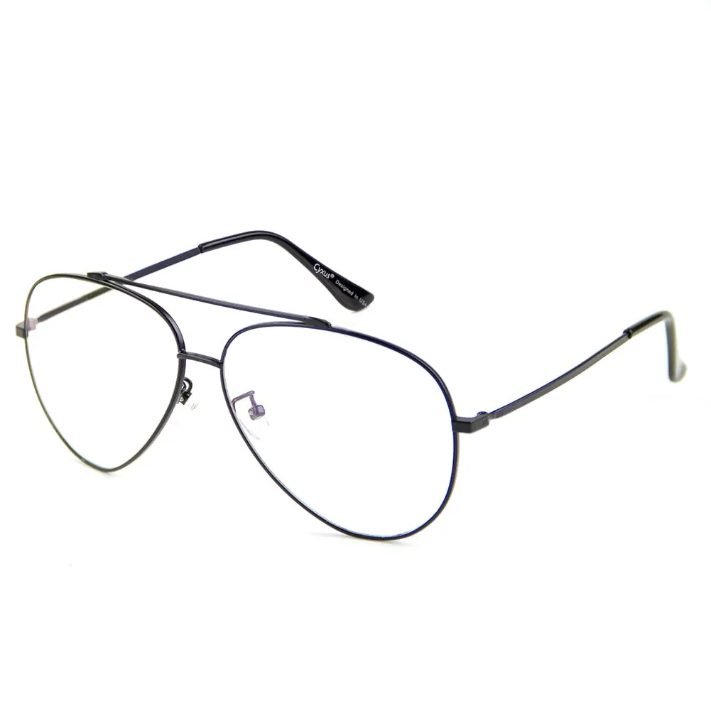 Unisex Gaming & Office Glasses | Certified Anti UV | Oversized Metal Frame