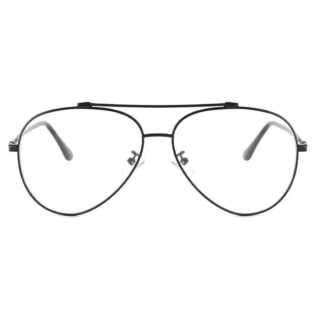 Unisex Gaming & Office Glasses | Certified Anti UV | Oversized Metal Frame