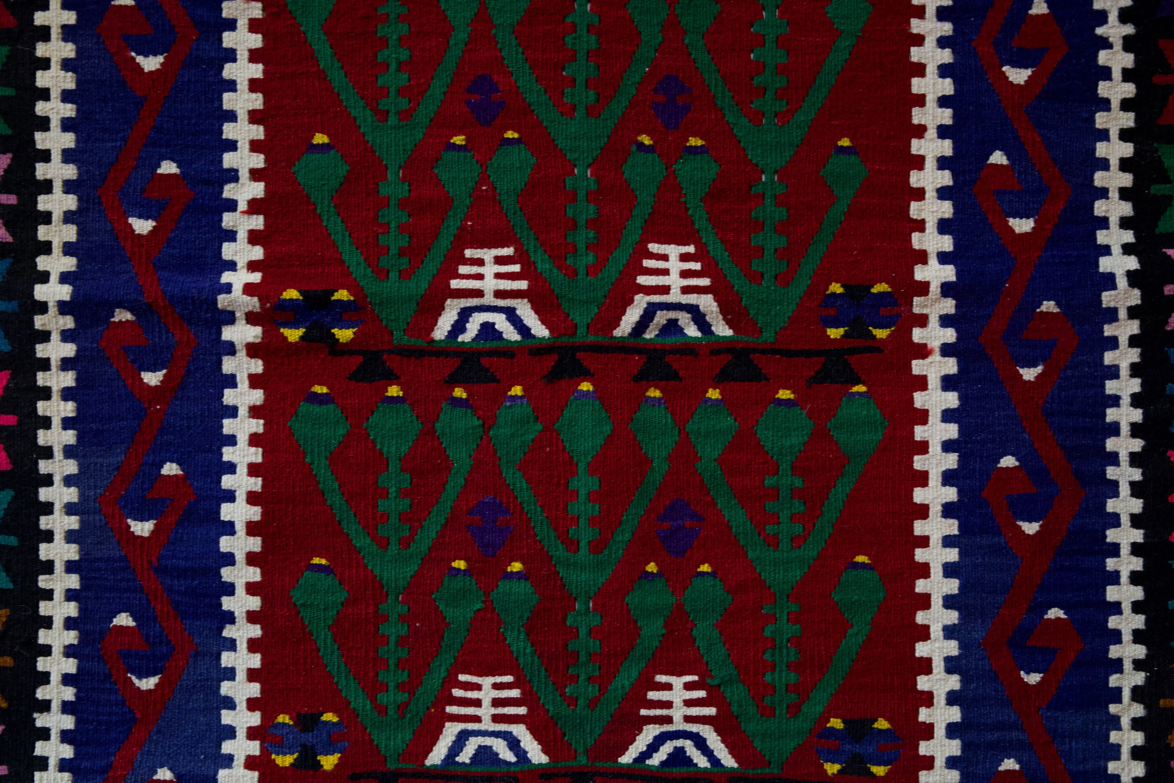 Vintage Oushak Kilim Rug 3'3"x5'3"