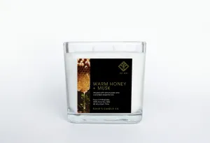 Warm Honey   Musk 100% Pure Soy Double Wick Candle