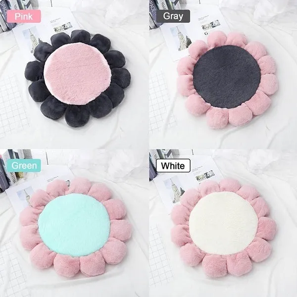 Warm Pet Bed Cute Flower Shape Cushion for Cats Dogs