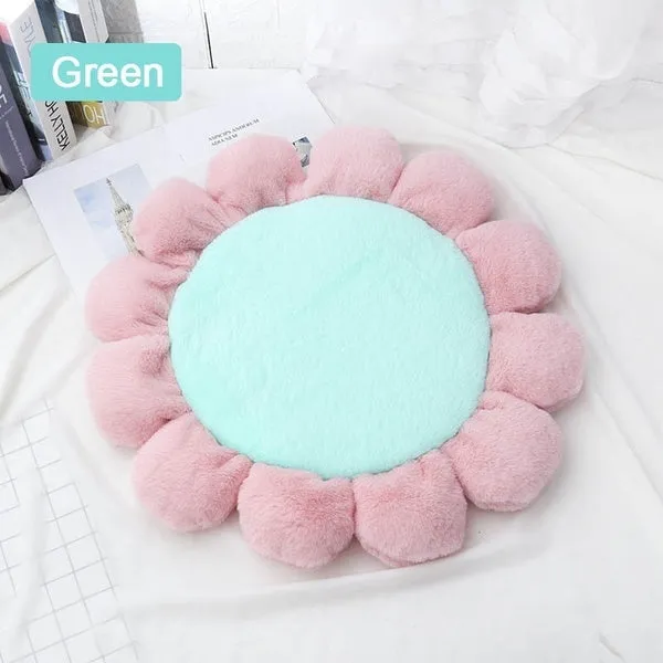 Warm Pet Bed Cute Flower Shape Cushion for Cats Dogs