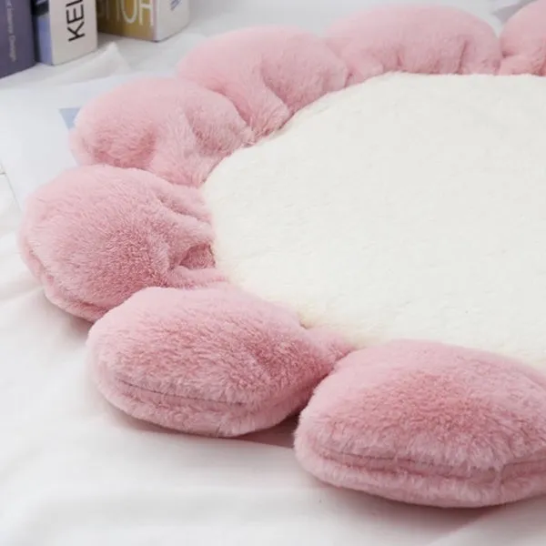 Warm Pet Bed Cute Flower Shape Cushion for Cats Dogs