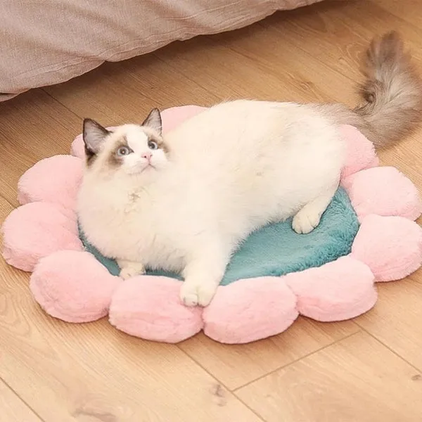 Warm Pet Bed Cute Flower Shape Cushion for Cats Dogs