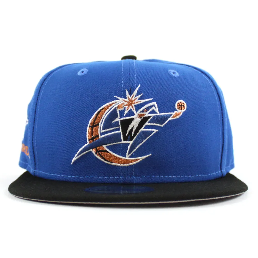 Washington Wizards Wizards Patch New Era 59Fifty Fitted Hat (Light Blue Black Gray)