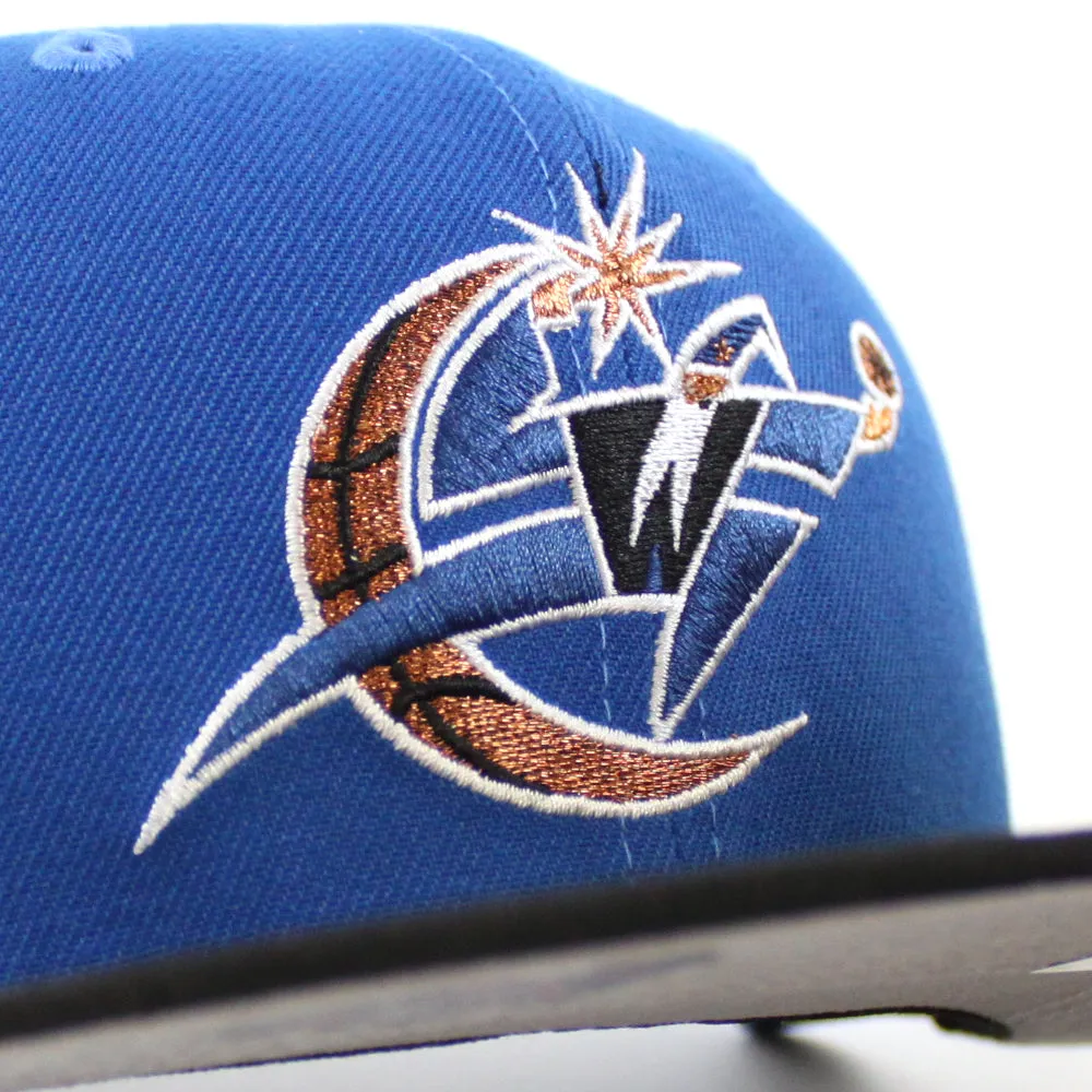 Washington Wizards Wizards Patch New Era 59Fifty Fitted Hat (Light Blue Black Gray)