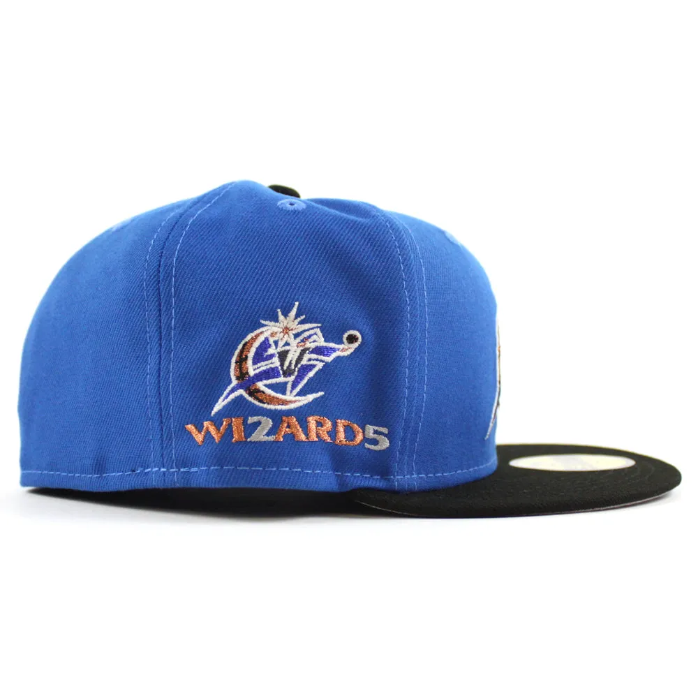 Washington Wizards Wizards Patch New Era 59Fifty Fitted Hat (Light Blue Black Gray)