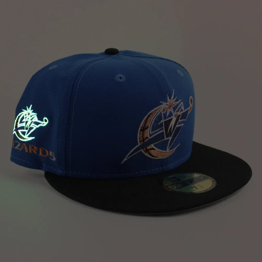 Washington Wizards Wizards Patch New Era 59Fifty Fitted Hat (Light Blue Black Gray)