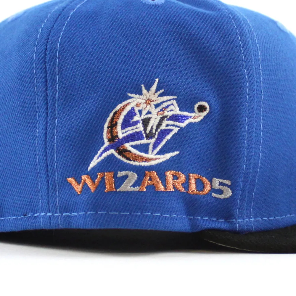 Washington Wizards Wizards Patch New Era 59Fifty Fitted Hat (Light Blue Black Gray)