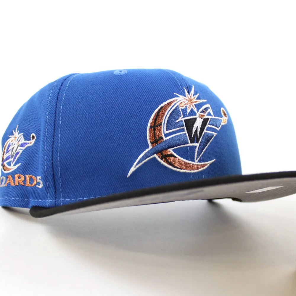 Washington Wizards Wizards Patch New Era 59Fifty Fitted Hat (Light Blue Black Gray)