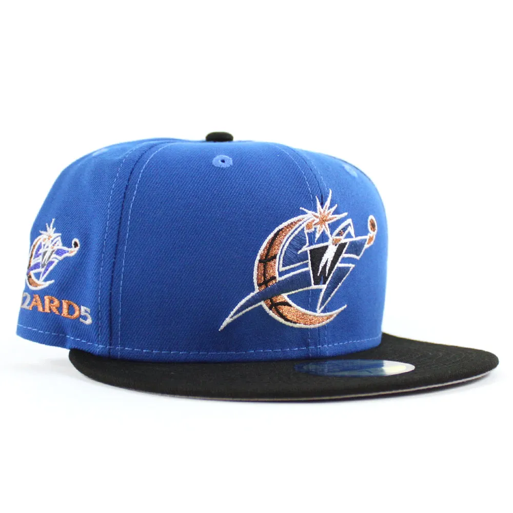 Washington Wizards Wizards Patch New Era 59Fifty Fitted Hat (Light Blue Black Gray)