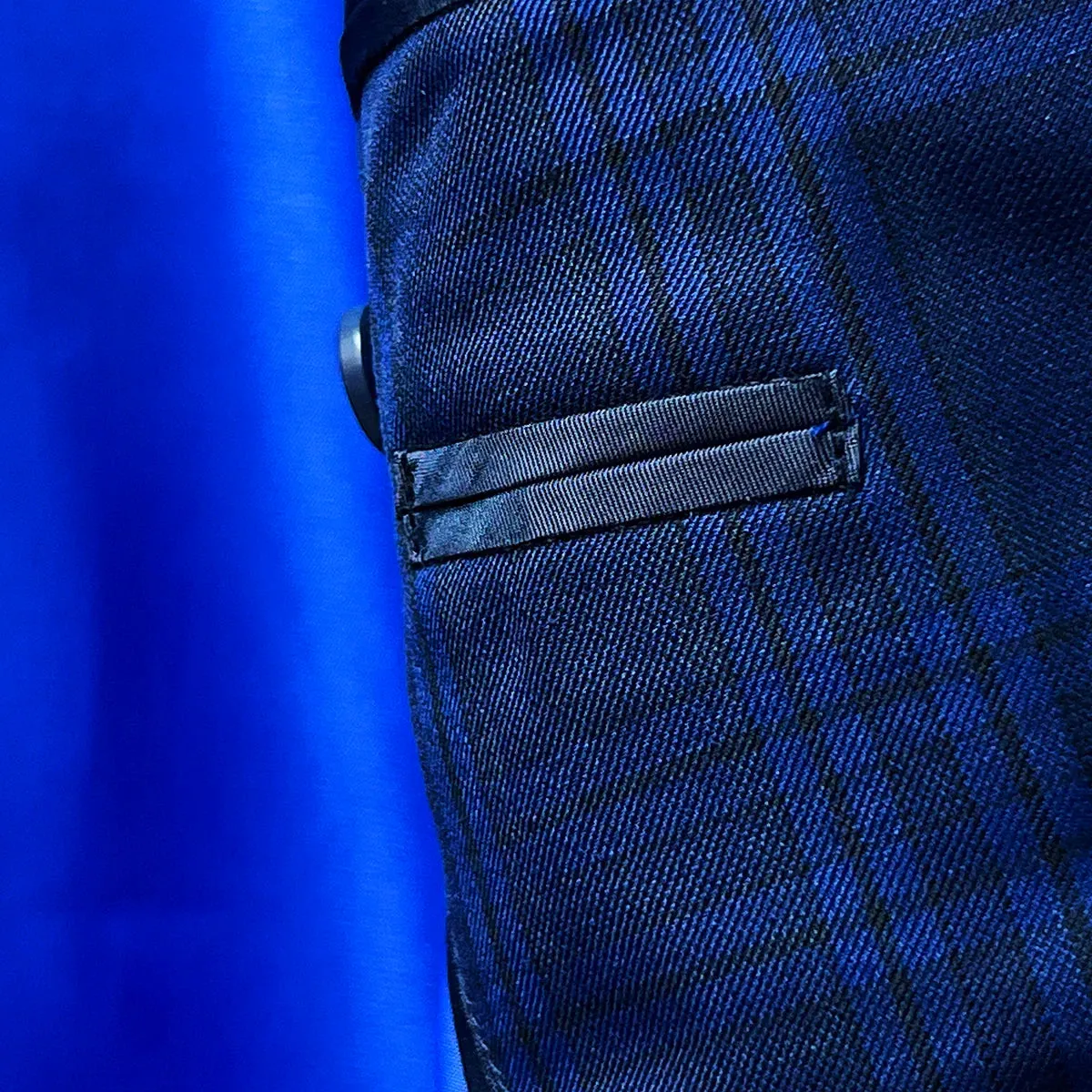 Westwood Hart Dark Blue Windowpane Men's Suit