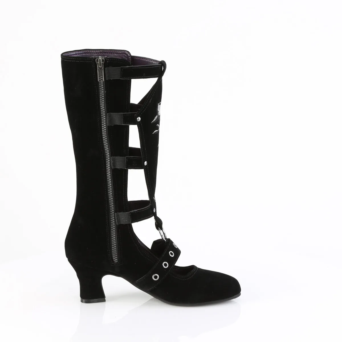 WHIMSY-118  Black Vegan Suede