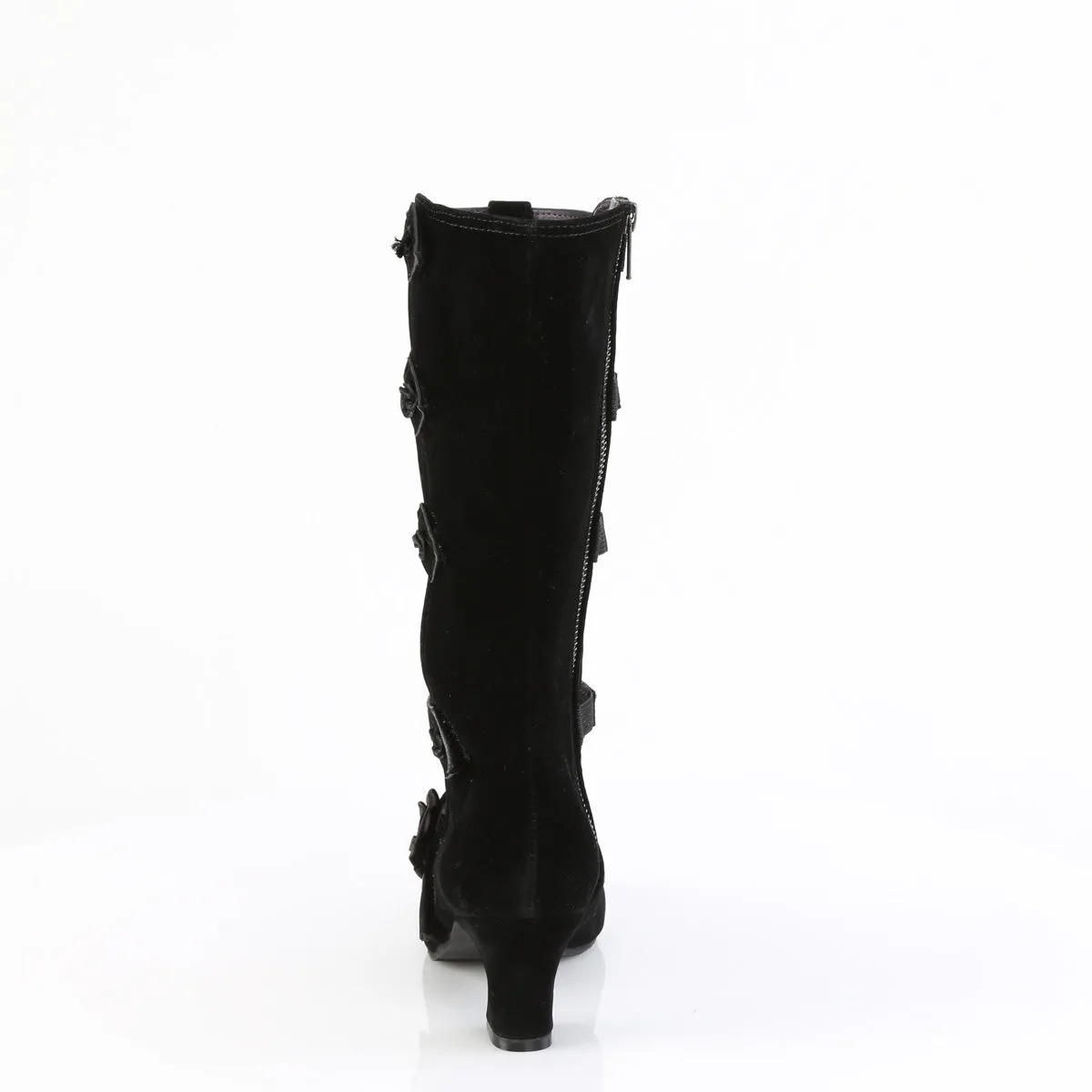 WHIMSY-118  Black Vegan Suede