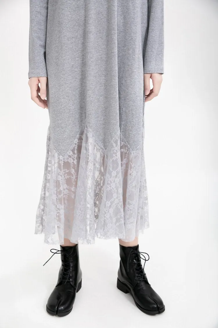Women Angel Wings Lace Long Dresses