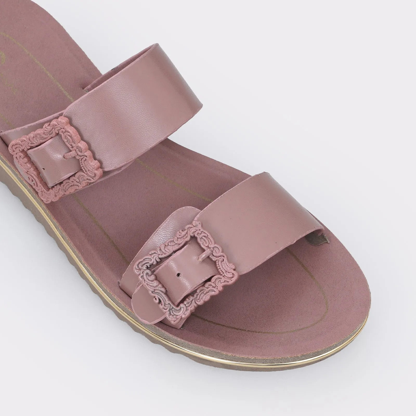Women's Buckled Slippers