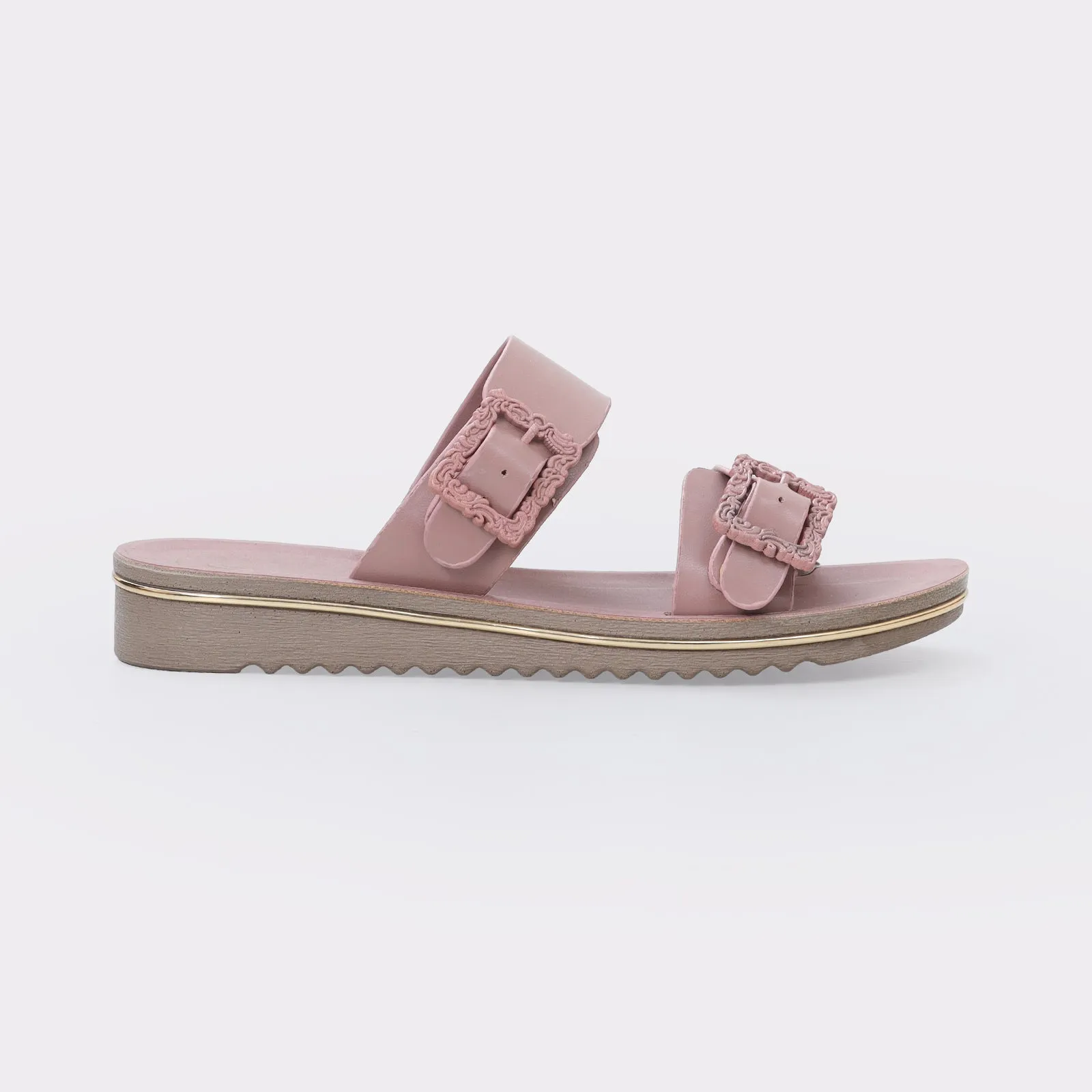 Women's Buckled Slippers