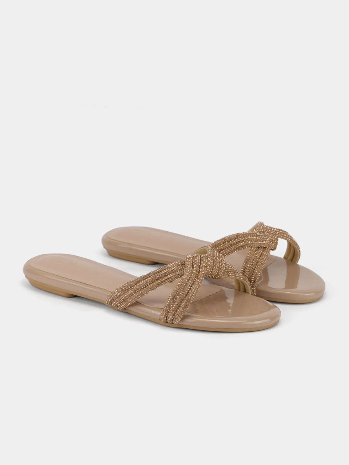 Women's "ANIKE"Crystals Evening Slippers