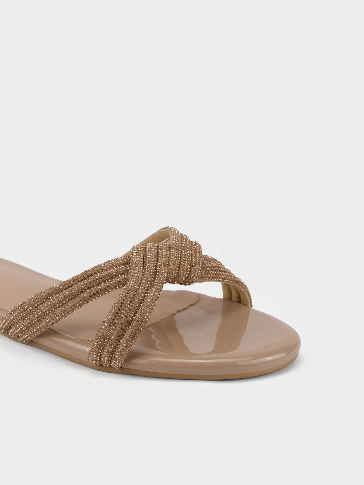 Women's "ANIKE"Crystals Evening Slippers