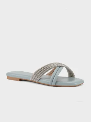 Womens "CELLA" Crossover Stylish Slippers