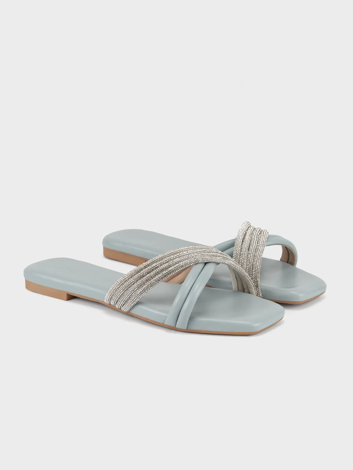 Womens "CELLA" Crossover Stylish Slippers