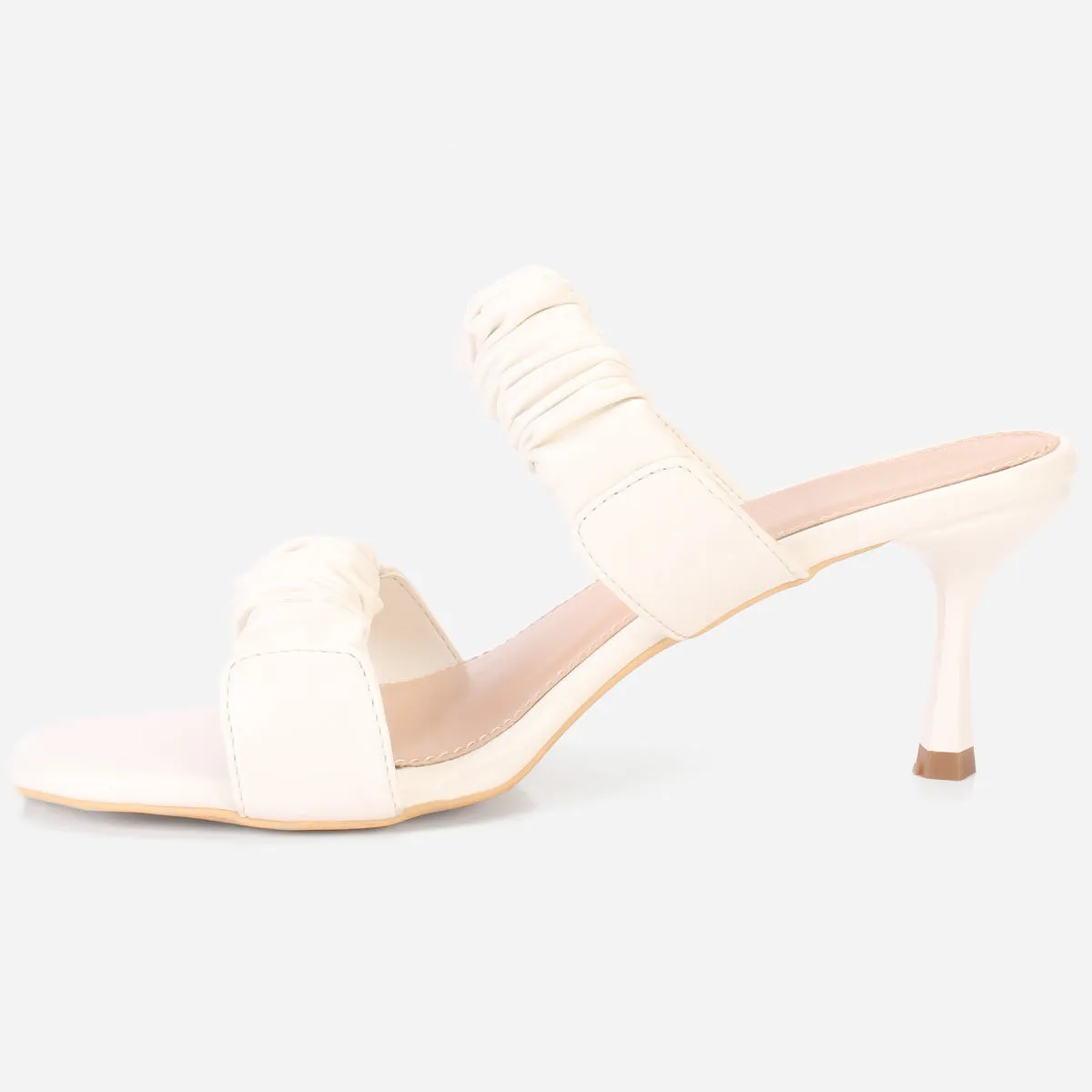Womens "CLAUDIA" Stiletto Heeled Slip on Sandals