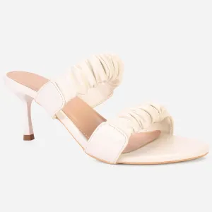 Womens "CLAUDIA" Stiletto Heeled Slip on Sandals