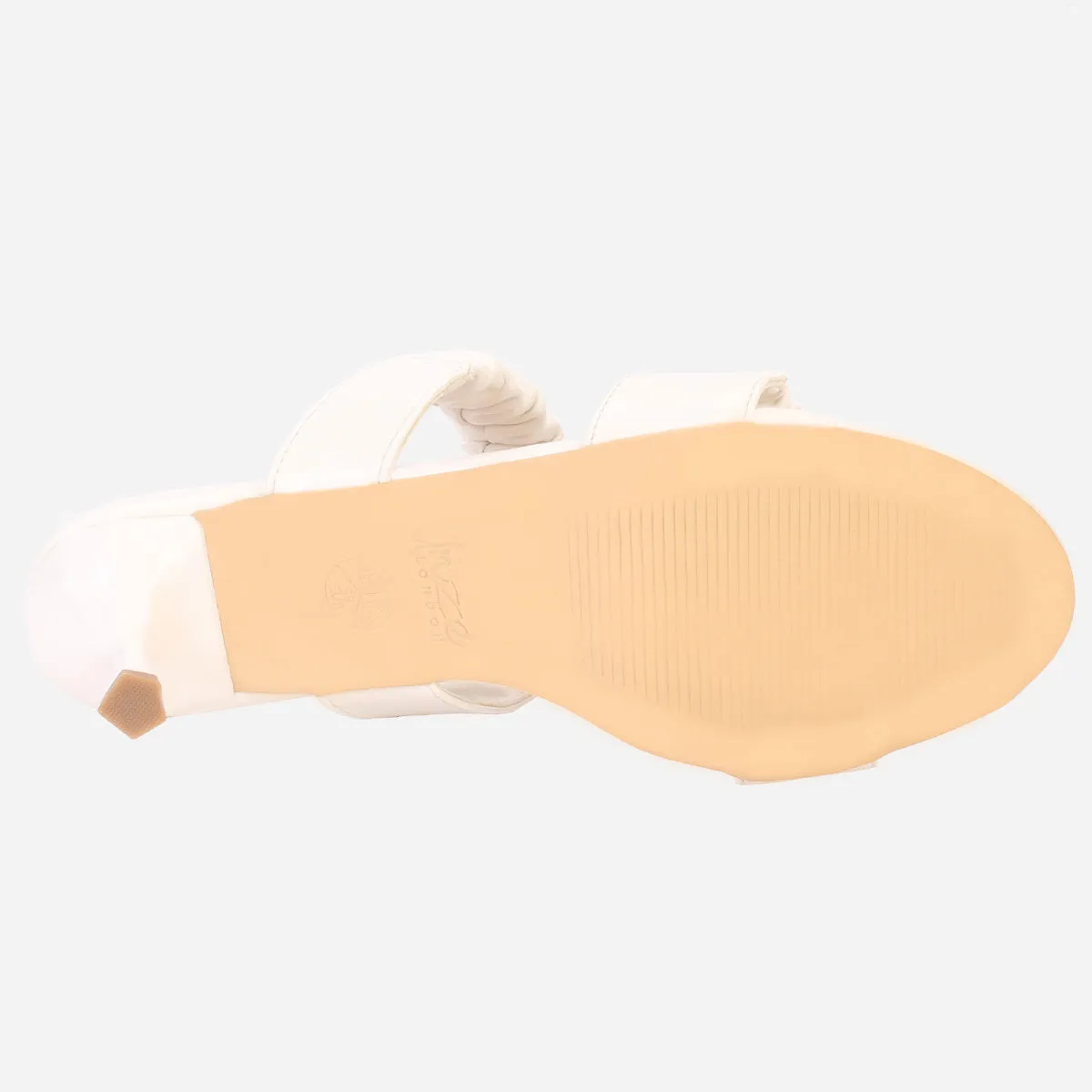 Womens "CLAUDIA" Stiletto Heeled Slip on Sandals