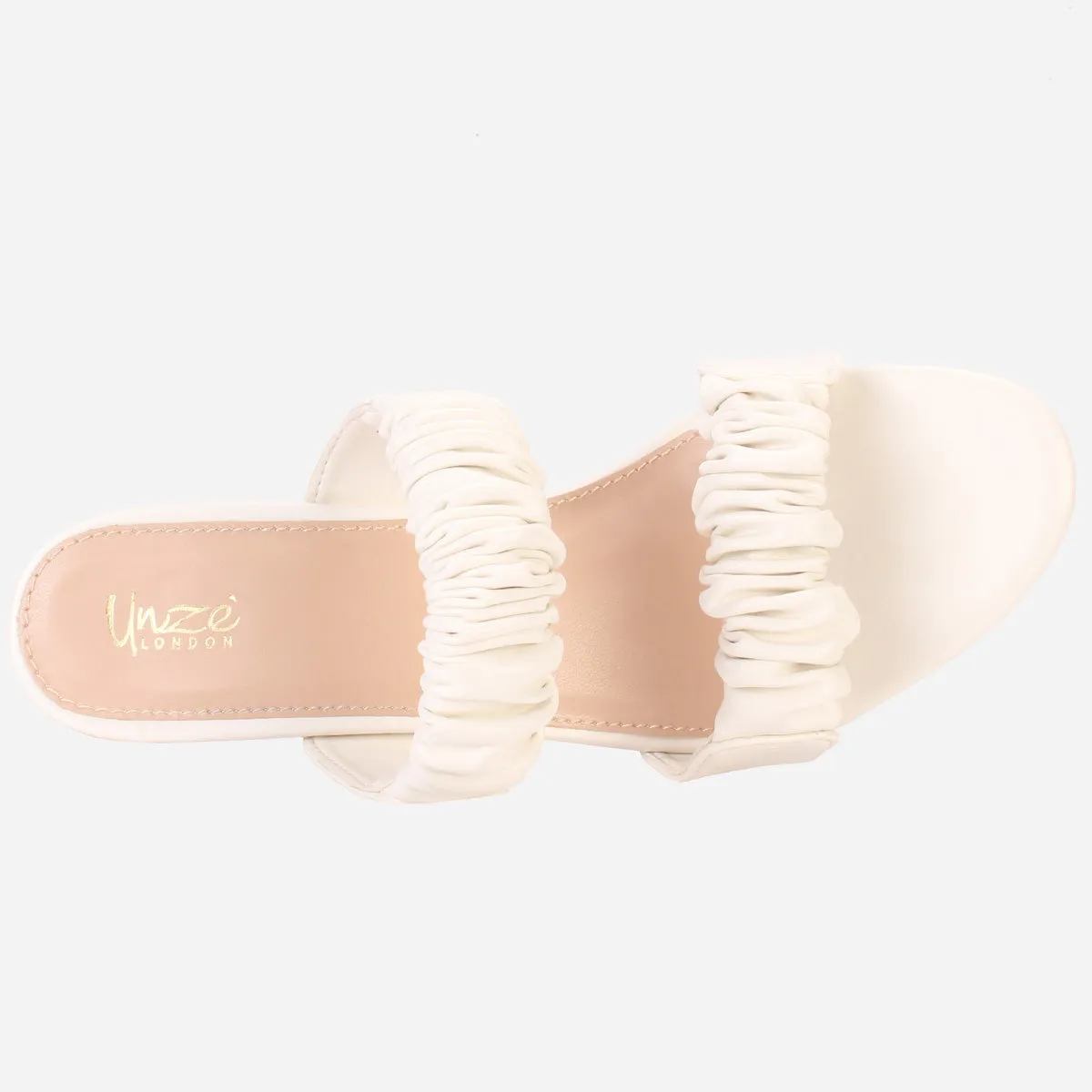 Womens "CLAUDIA" Stiletto Heeled Slip on Sandals