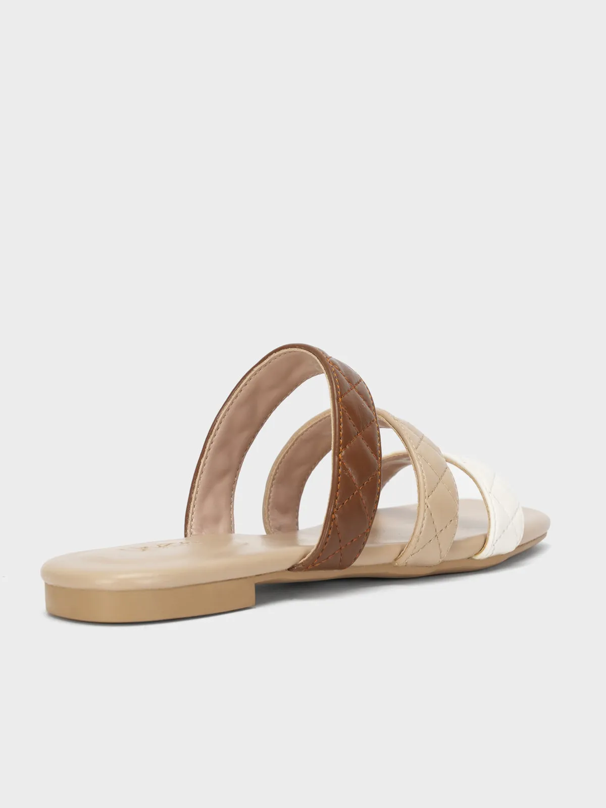 Womens "SAVERINE" Flat Summer Slippers