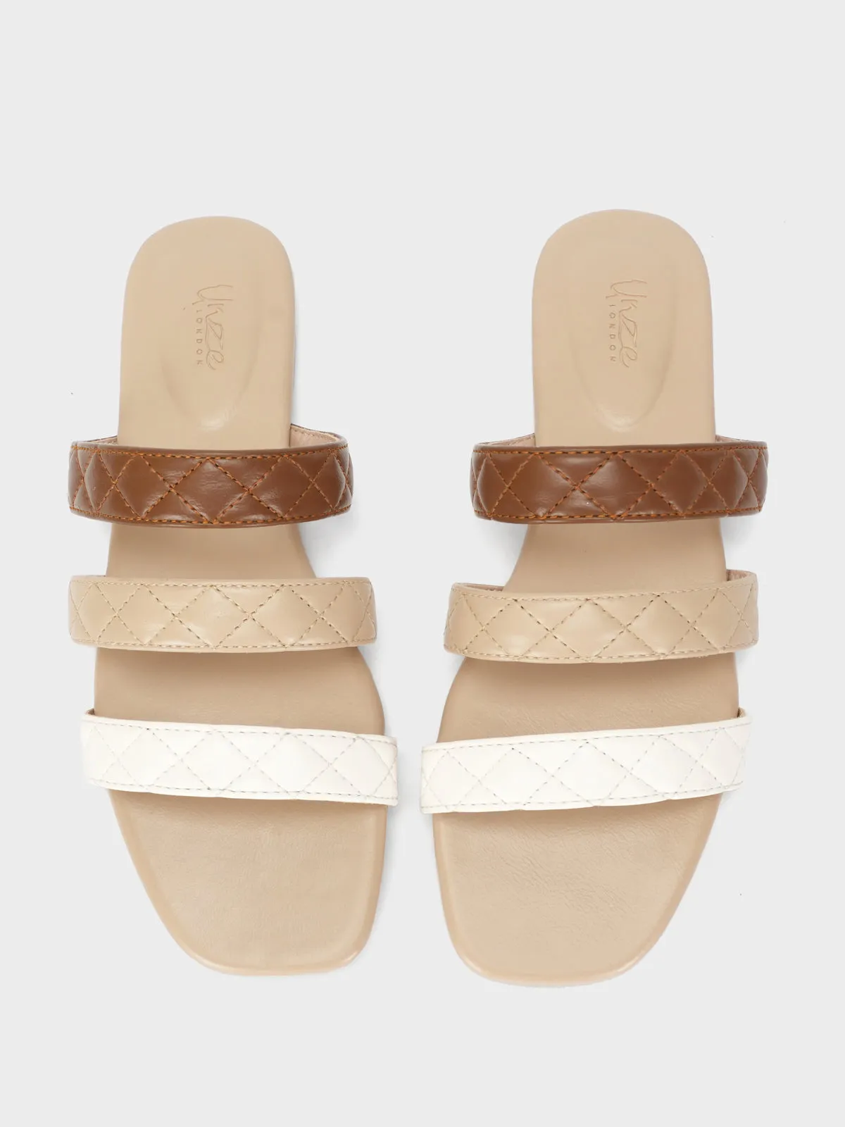 Womens "SAVERINE" Flat Summer Slippers