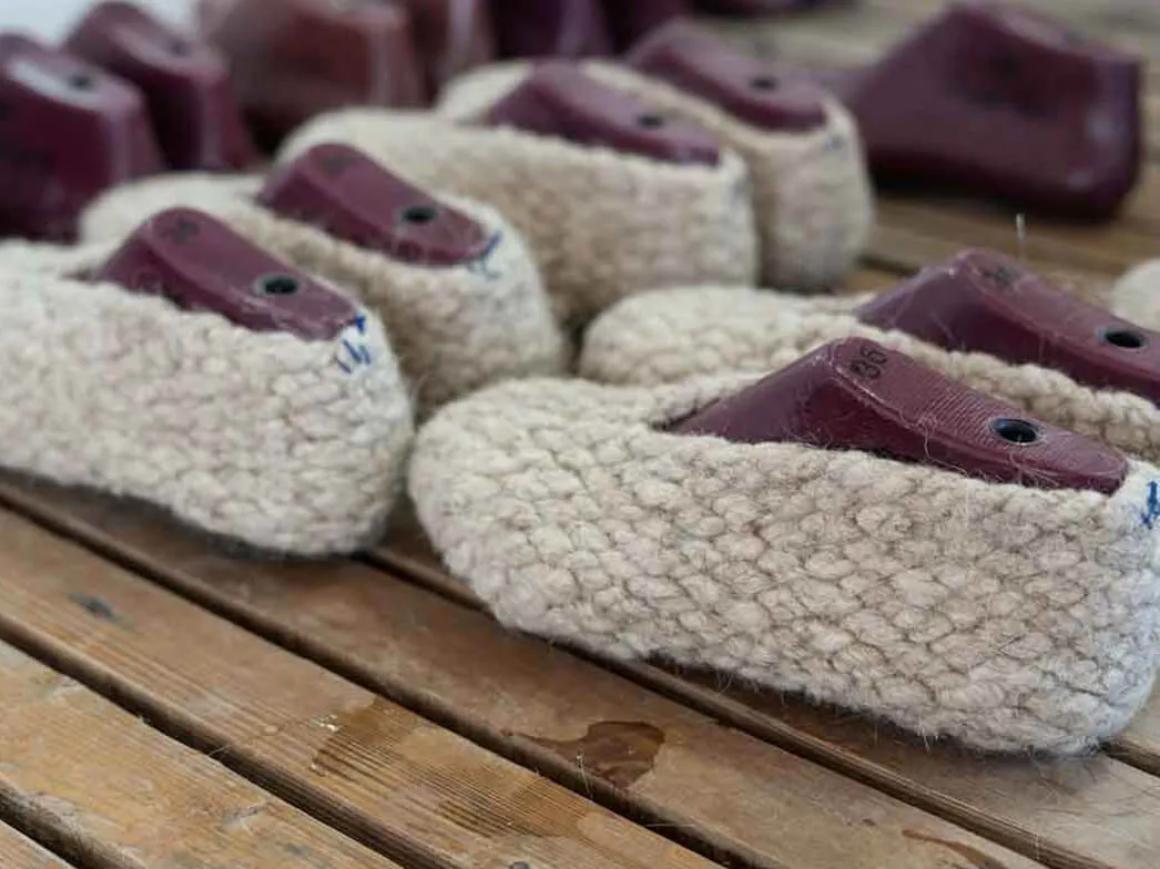 WoolFit® Woolies hand-woven Wool Slippers, beige