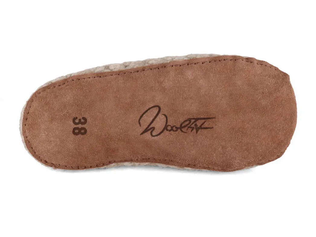 WoolFit® Woolies hand-woven Wool Slippers, beige
