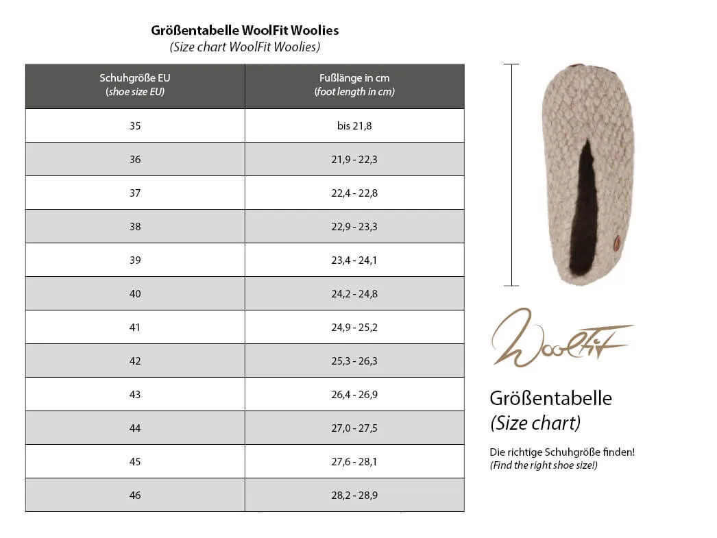 WoolFit® Woolies hand-woven Wool Slippers, beige