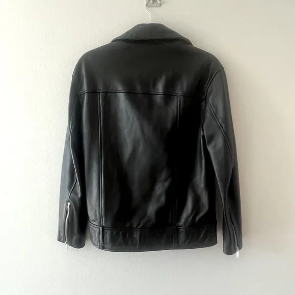 Zara Women's Black Faux Leather Jacket