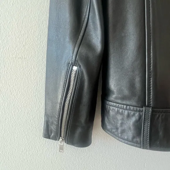 Zara Women's Black Faux Leather Jacket